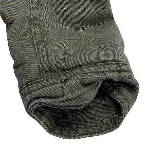 HOLLISTER Malaga Beach Jacket Womens Olive Green Faux Lambs Wool Crop Small - Picture 7 of 12